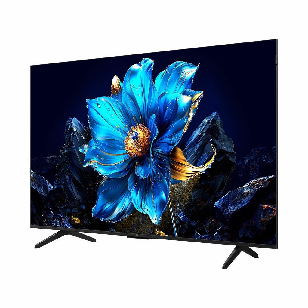 شاشة تلفزيون سمارت تي سي ال ، مقاس 55 بوصة ، QLED ، دقة 4K UHD ، بريسيفر داخلي