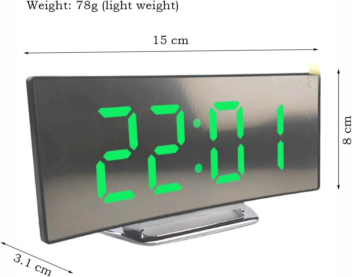 NXZ Digital Alarm Clock , Black - DS-3811L
