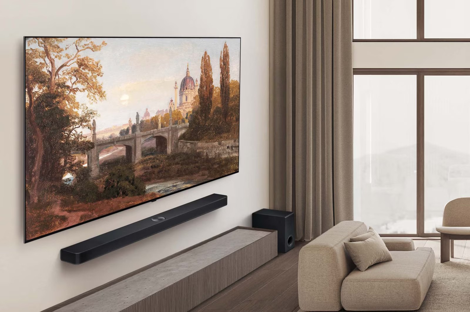 شاشة تلفزيون سمارت ال جي ، مقاس 55 بوصة ، ليد ، دقة 4K UHD ، بريسيفر داخلي
