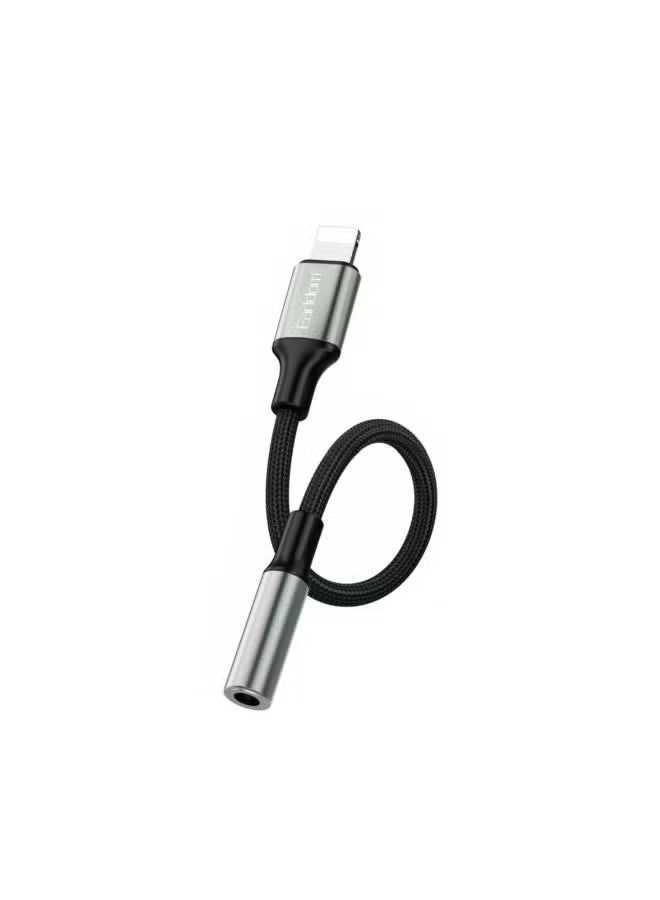 Earldom Lightning to 3.5mm Audio Converter Black - OT76