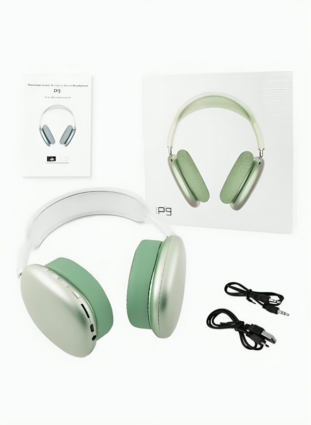 Generic P9 Over Ear Headphones , Green