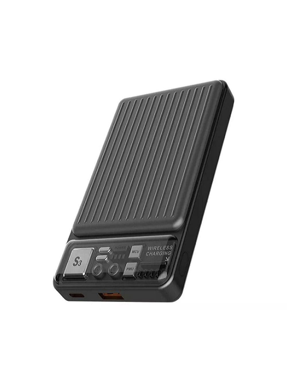 Devia Extreme Speed Series Wirless Magnetic Wireless Power Bank , 10000 mAh 2 Ports , Dark Grey , MP55GP