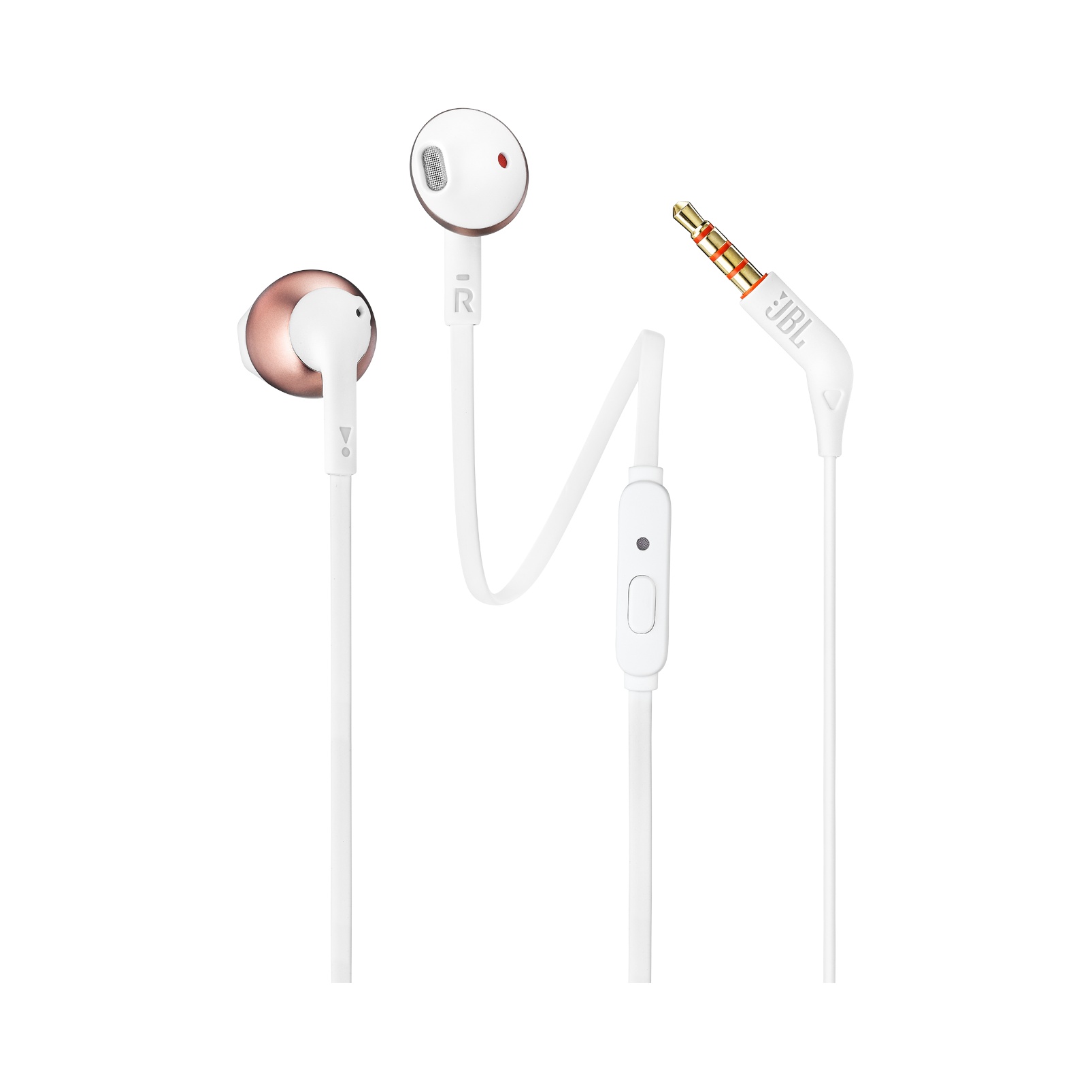 Jbl Tune 205 Wired Earphones , Hands Free Call , Rose Gold