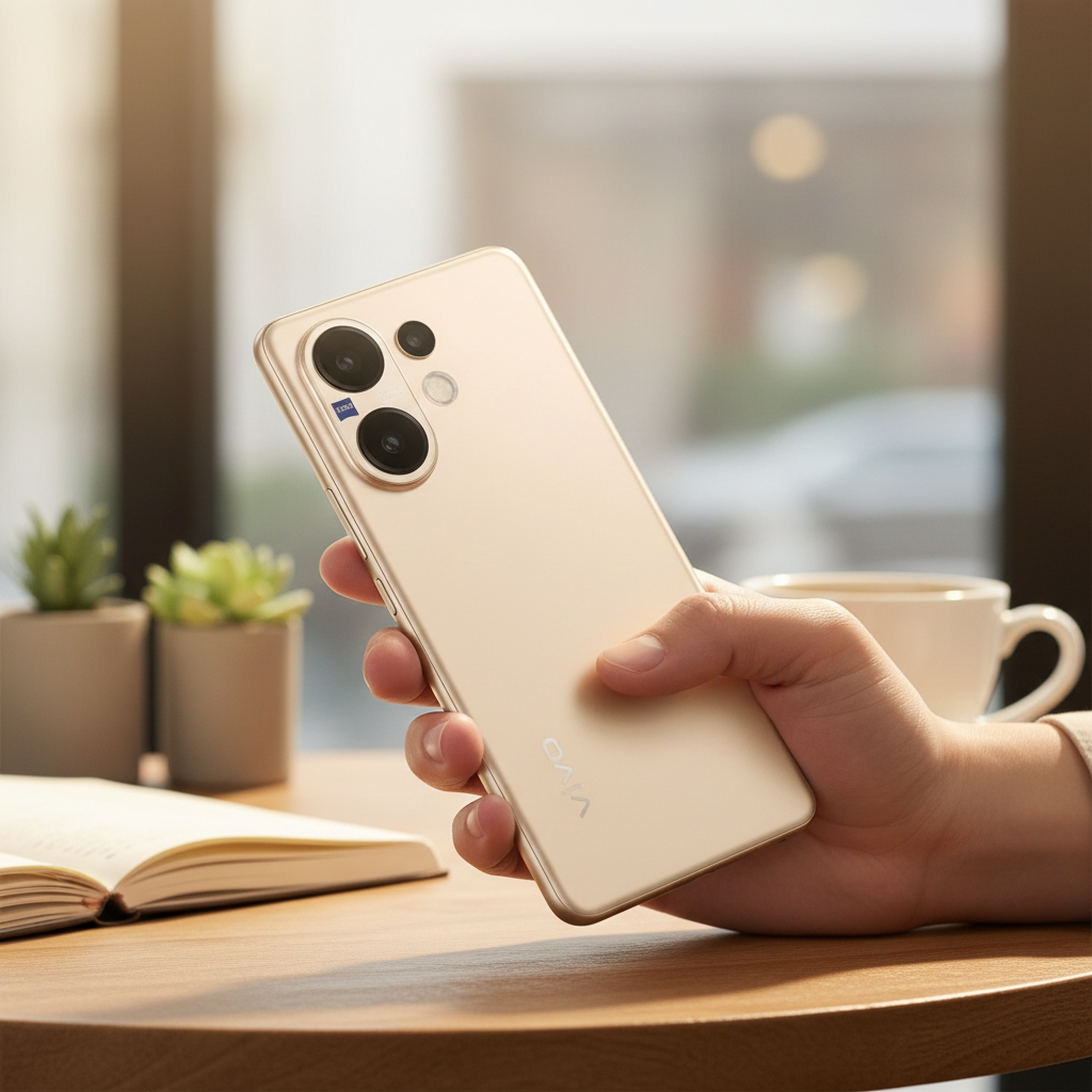 فيفو V60 ، سعة 512 جيجا بايت ، رام 12 جيجا بايت ، شبكة 5G ، شريحتين - ذهبي اوسبيشس