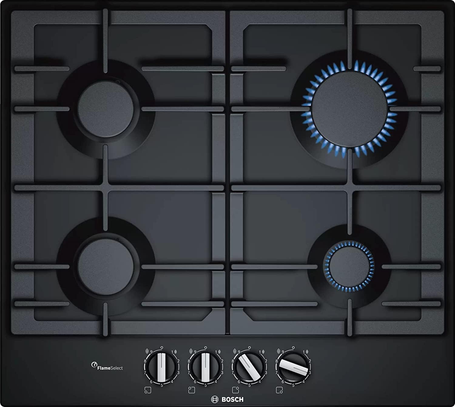 Bosch Serie 4 Gas Built in Hob ,60 Centimeter 4 Burners ,Black - PCP6A6B90