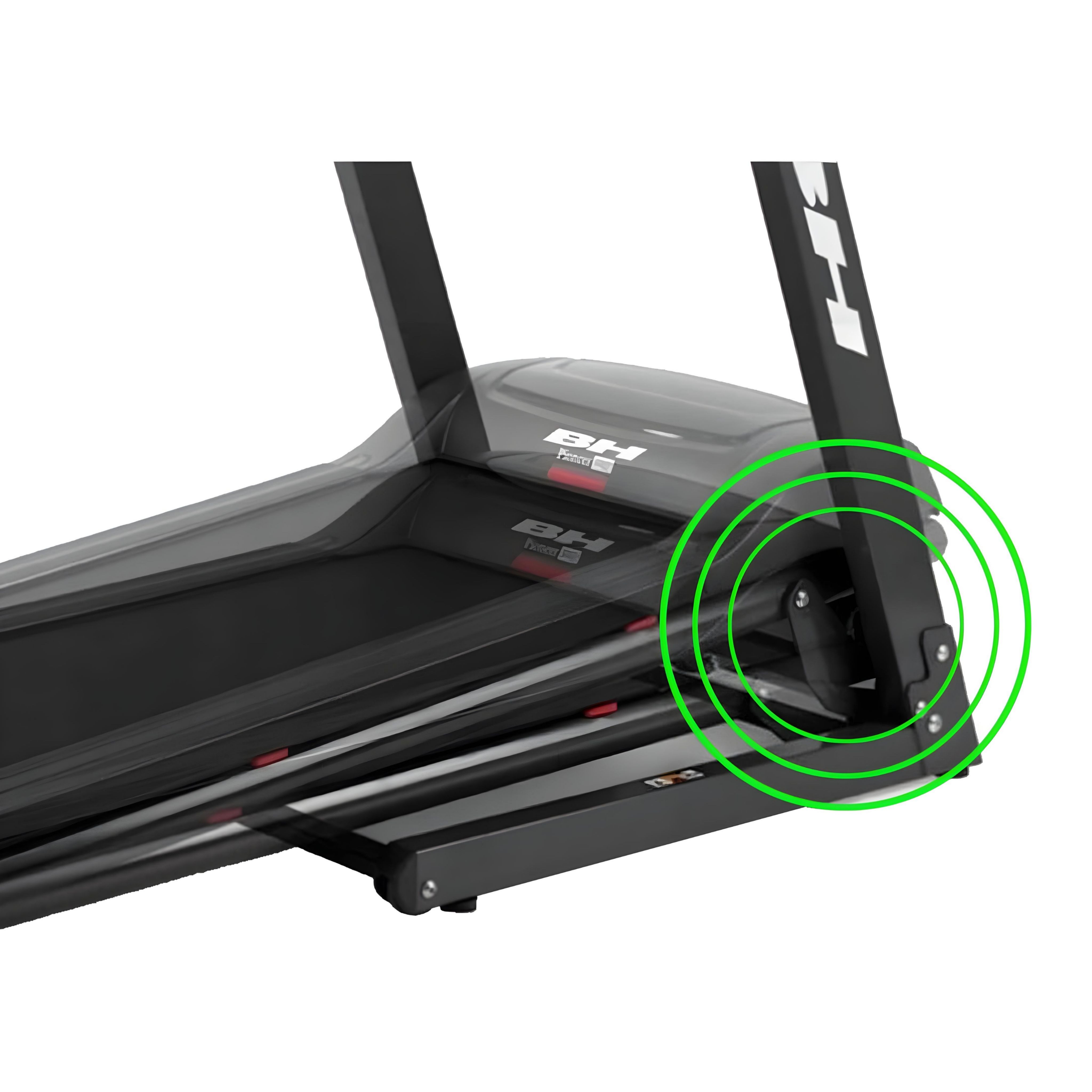 مشاية كهربائية قابلة للطي بي اتش فيتنس R2 بايونير ، وزن 115 كجم ، 2.75 حصان ، اسود - G6485