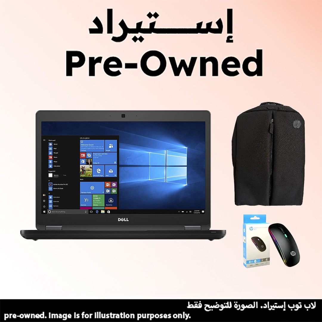 لاب توب استيراد ديل لاتيتود - 5480 ، معالج انتل كور i5-7440HQ ، هارد 256 جيجا بايت SSD ، رام 8 جيجا بايت ، كارت شاشة انتل HD جرافيكس 620