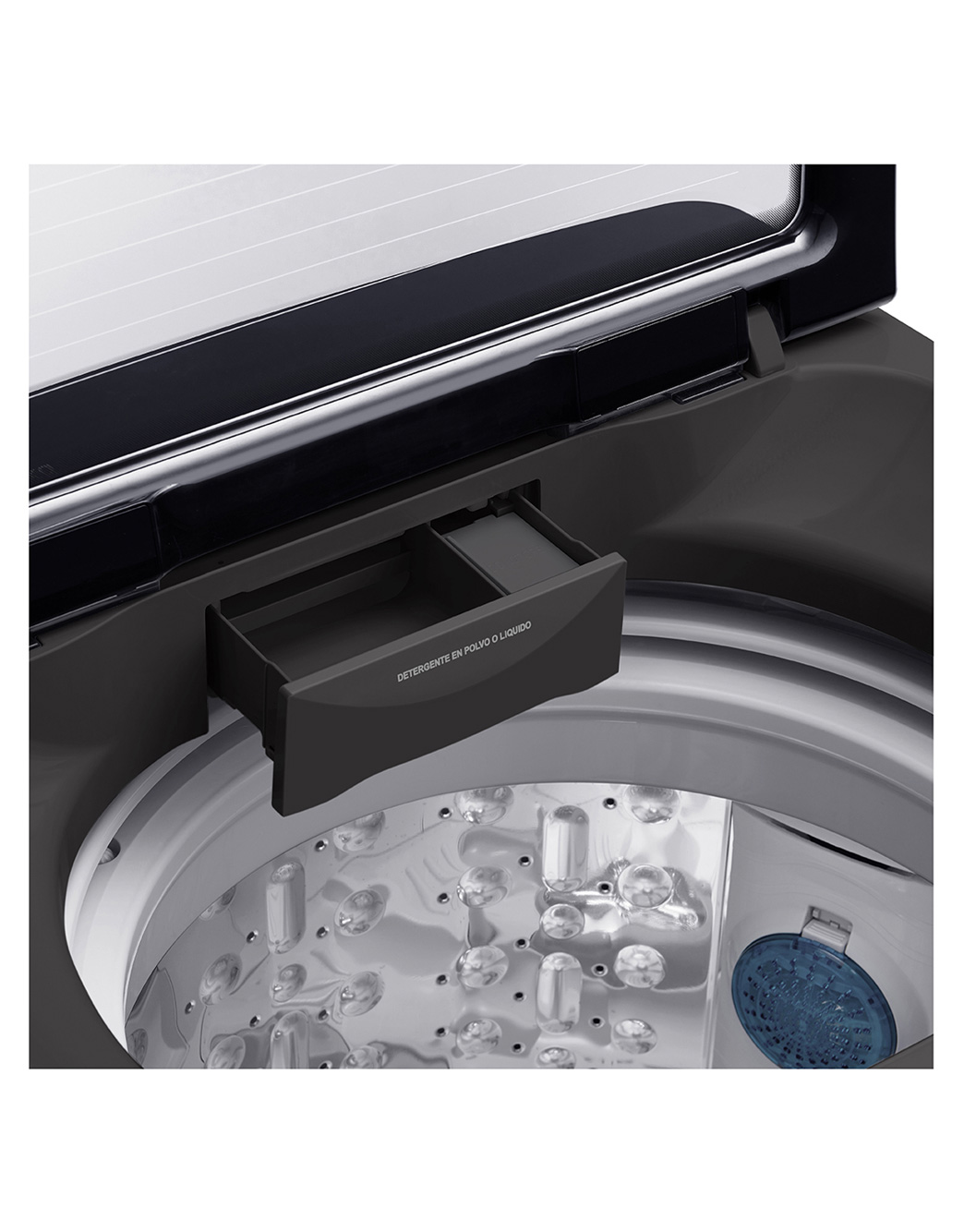 LG Inverter Top Load Washing Machine , 13 kg , Middle Black - T1366NEHG2