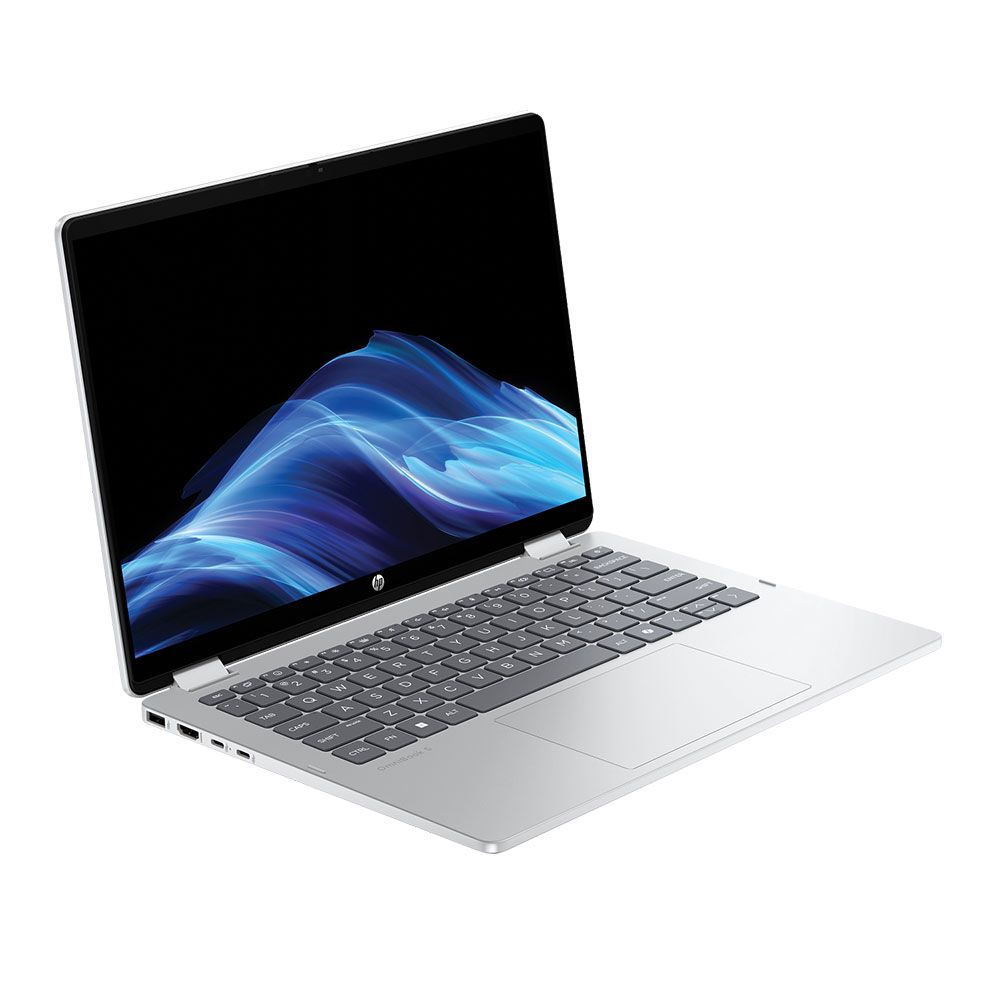 Hp OmniBook 5 Flip 14-fp0050ne 2 in 1 Laptop ,Intel Core 5 120U 14 Inch ,512 GB SSD ,8 GB ,Intel Iris XE Graphics ,Windows 11 - Glacier Silver