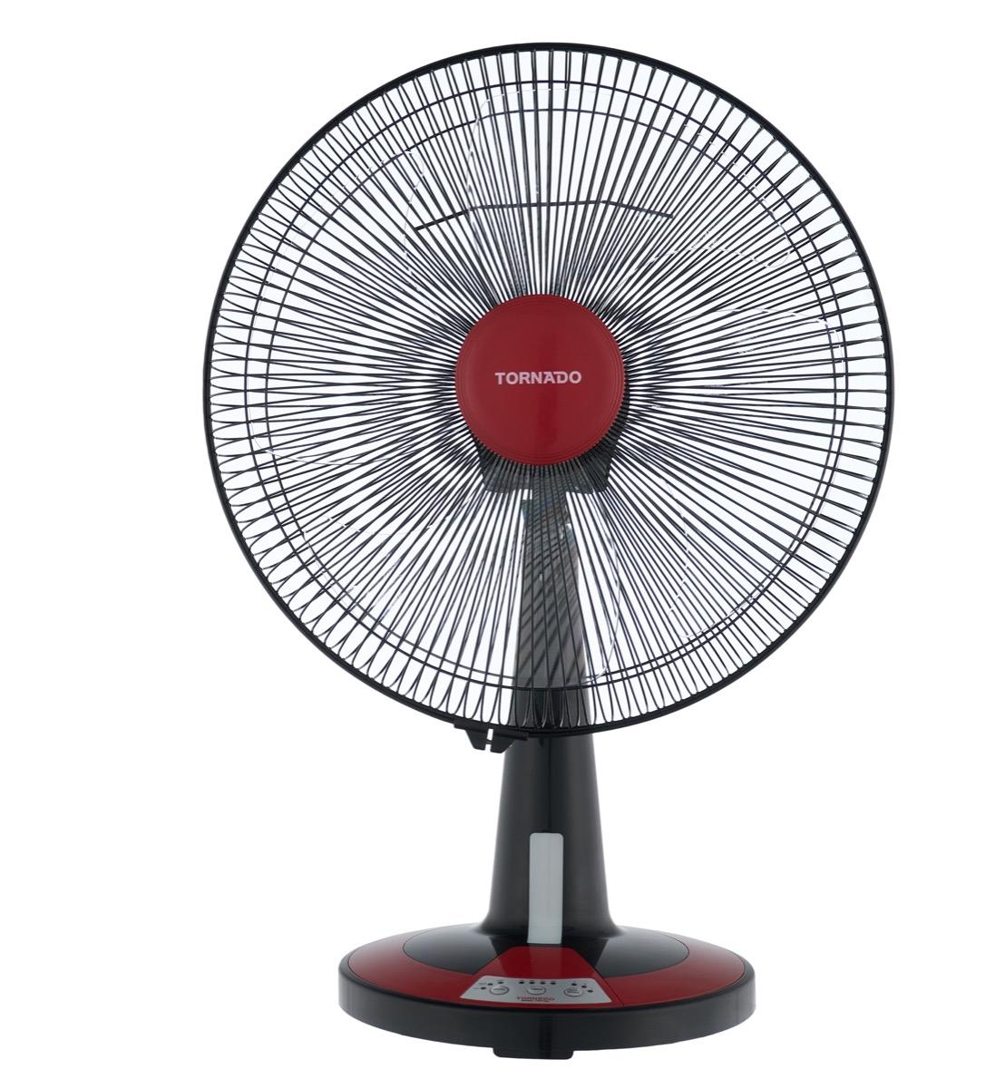 Tornado Table Fan , Black Red - TDF16D