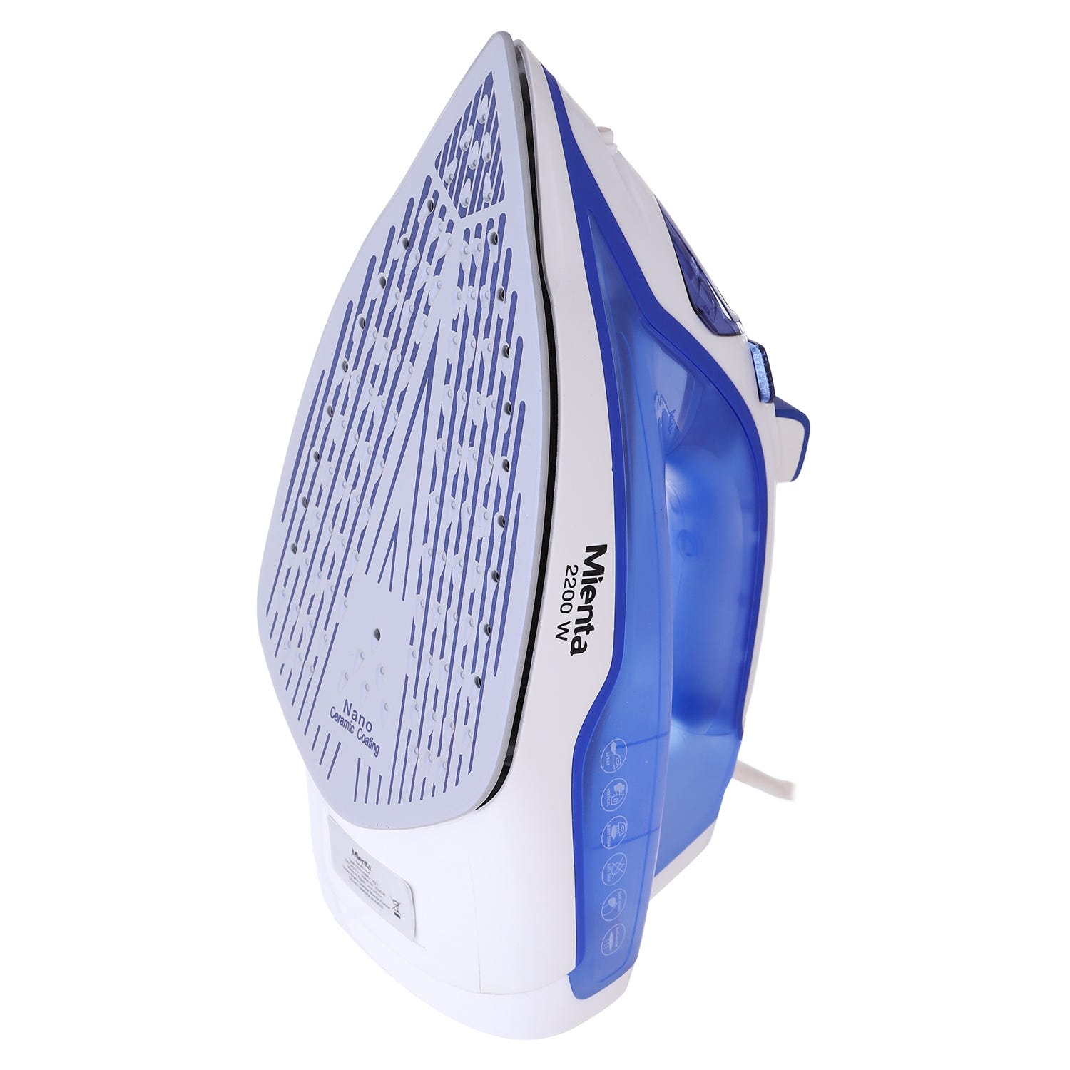 Mienta Steam Iron , 2200 Watt , White Blue - SI181438A