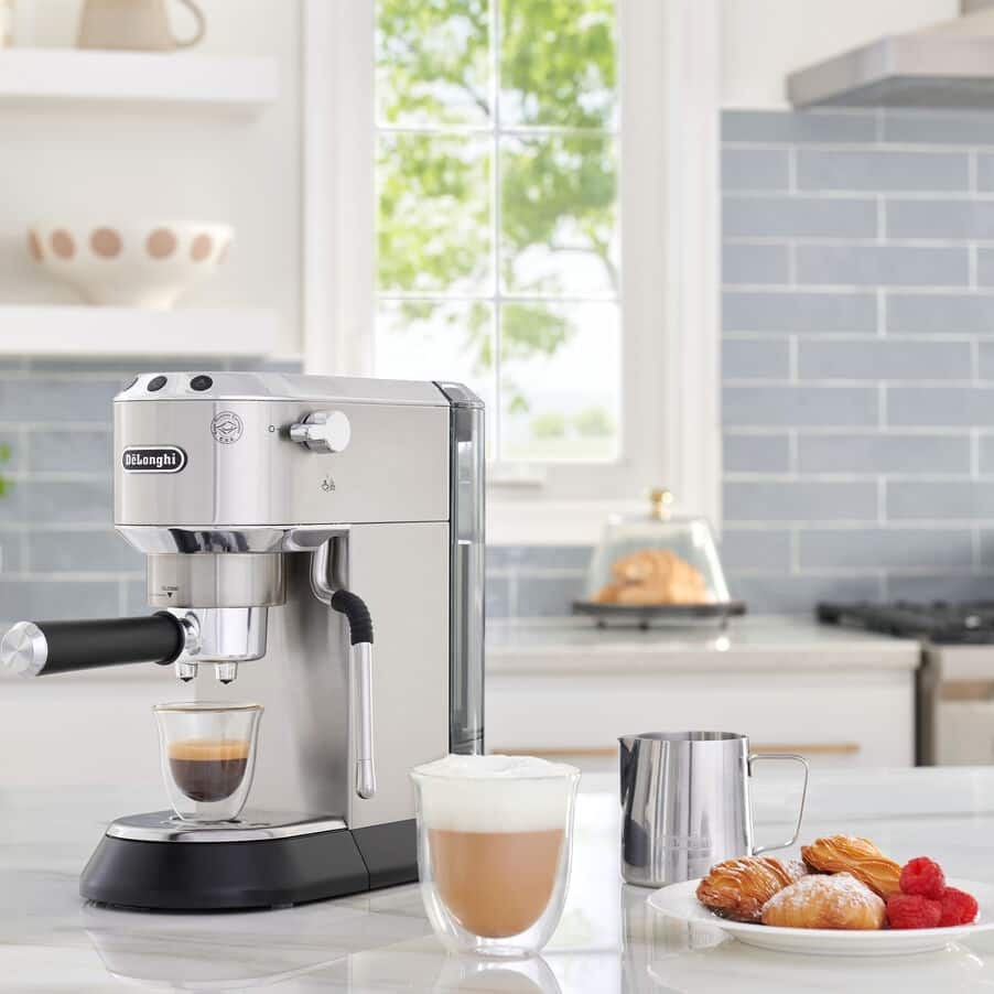 Delonghi Dedica Arte Espresso Machine , 1 Liter , Stainless Steel - EC885M
