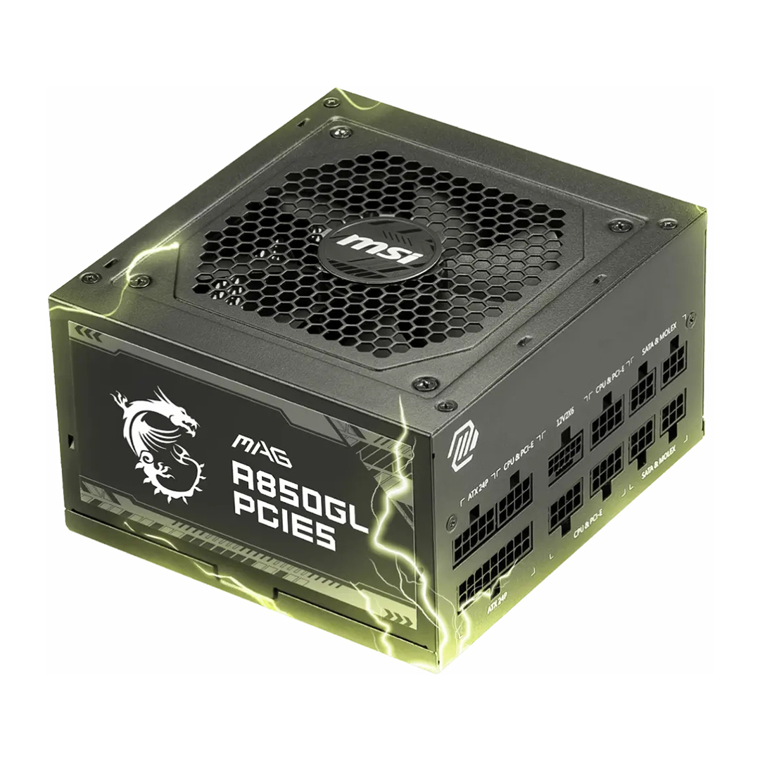 مزود طاقة ام اس اي ماج A850GL PCIE5 ، 240 فولت ، اسود