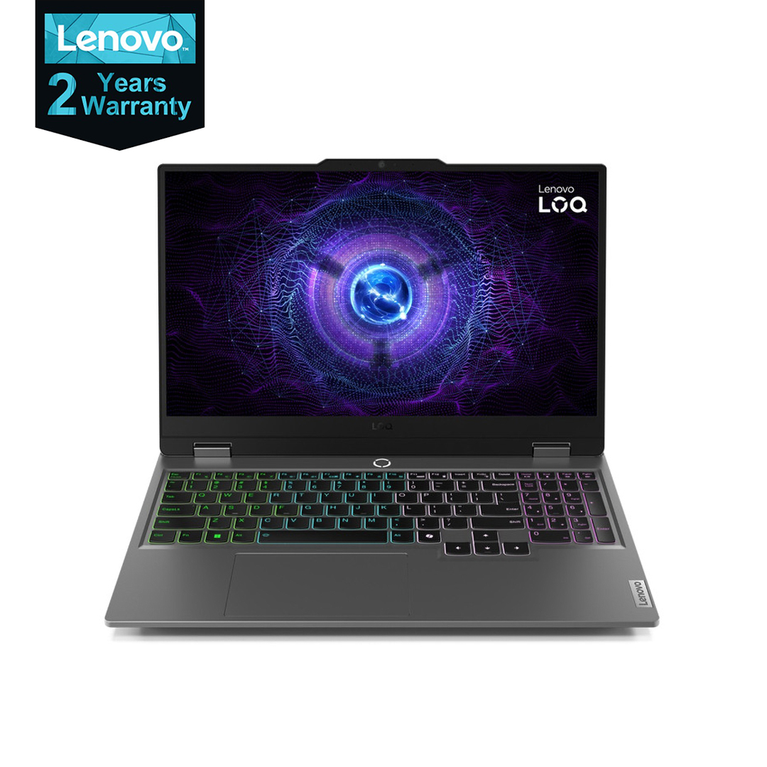 لاب توب جيمنج لينوفو LOQ 15IRX9 ، معالج انتل كور i7-13650HX 15.6 بوصة ، هارد 512 جيجا بايت SSD ، رام 16 جيجا بايت ، كارت شاشة انفيديا جي فورس RTX 4050 ،فري دوس - رمادي