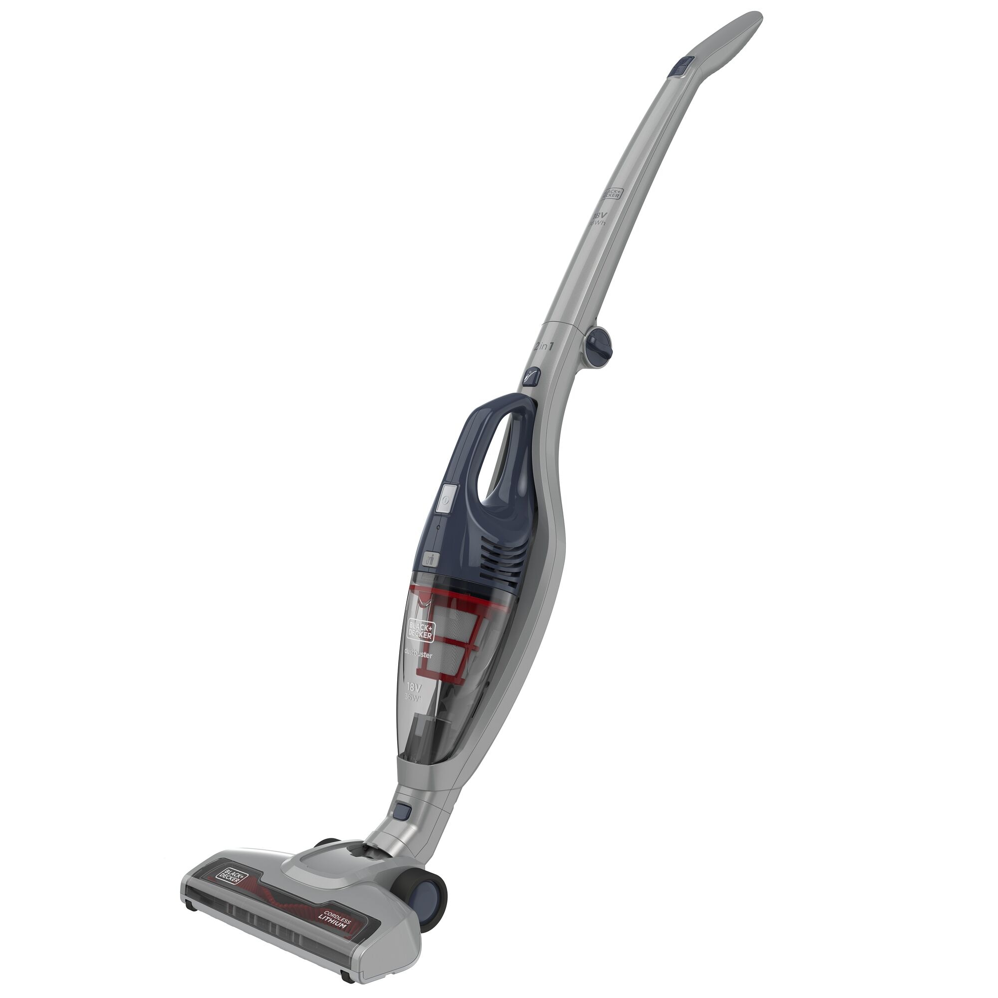 Black + Decker Stick Vacuum Cleaner , 360 Watt , Grey - SVB520JW-B5