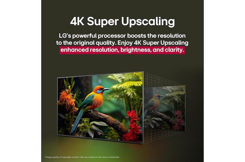 LG 55 Inch Smart TV , 4K UHD LED Built-In Receiver - 55UA84006LB