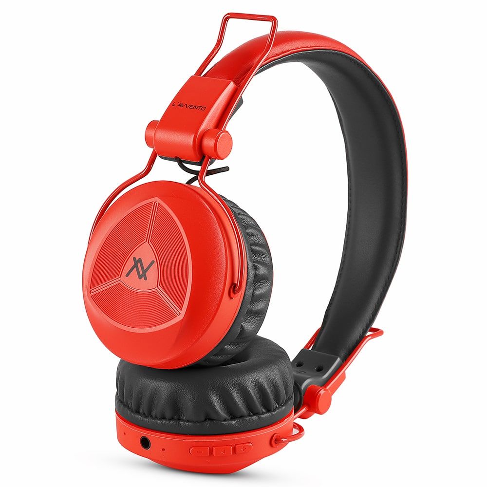 L'Avvento Wireless Over Ear Headphones , Red Black - HP235
