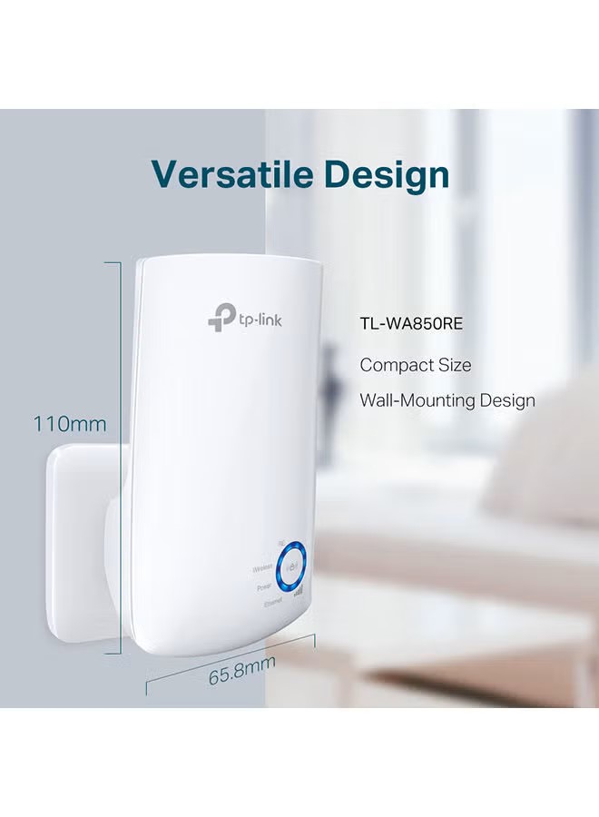 Tp-Link Wifi Extender , White - TL-WA850RE
