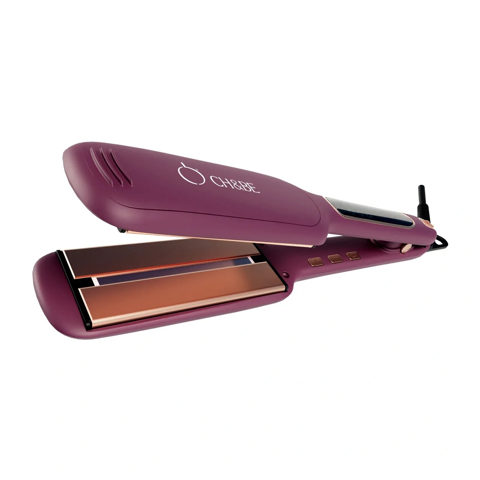 CH & BE Wide Hair Straightener 230 Celsius , Violet - CBS04