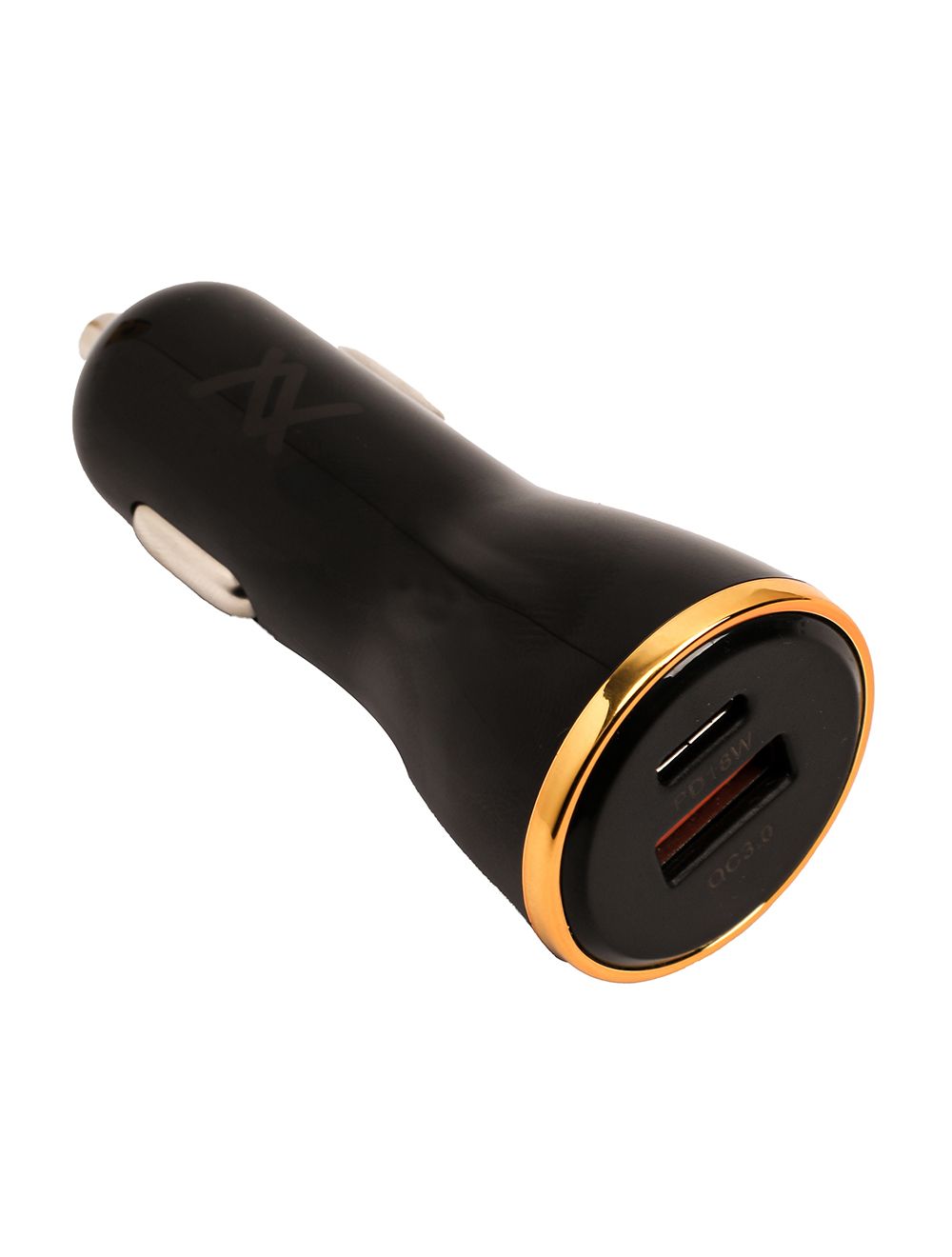 L'Avvento Car Charger , 2 Ports , Dual Ports Type C and A , 18 Watt , Black - MP318