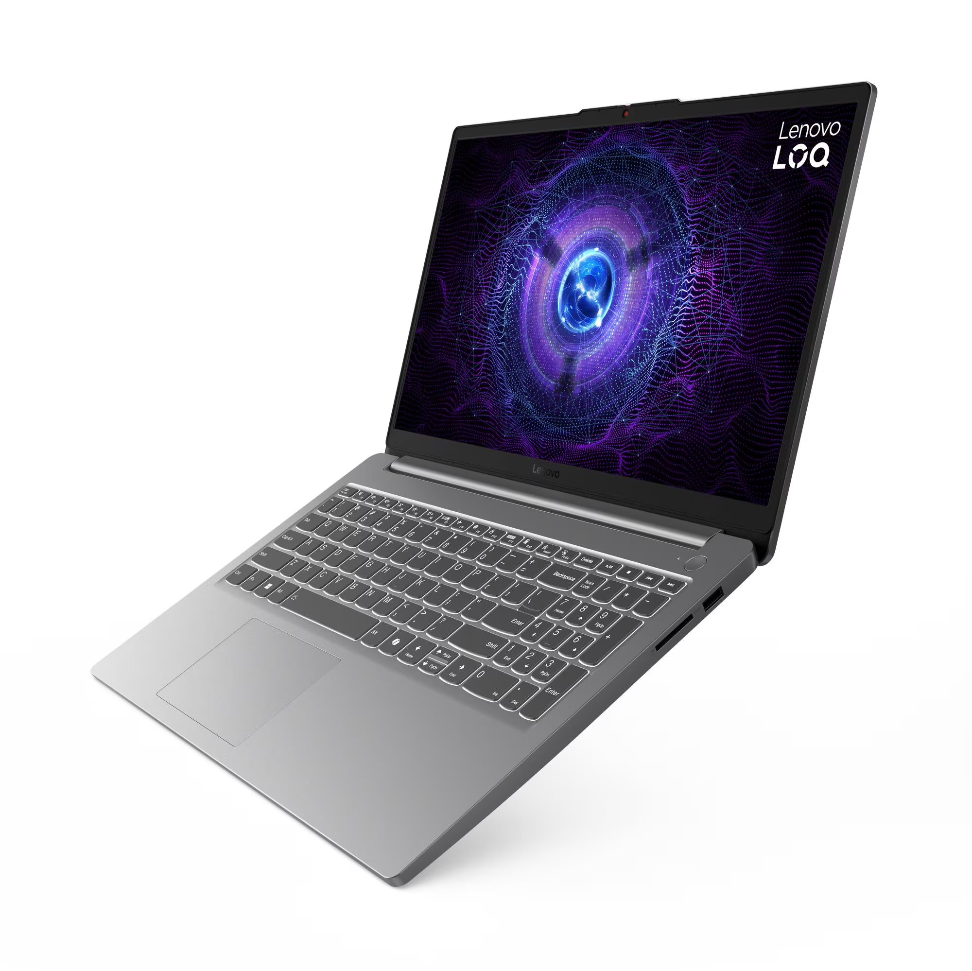 لاب توب لينوفو LOQ 15IAX9E - 83LK0060ED ، معالج انتل كور i5-12450HX 15.6 بوصة ، هارد 512 جيجا بايت SSD ، رام 16 جيجا بايت ، كارت شاشة انفيديا جي فورس RTX 3050 ،ويندوز 11 - رمادي لونا