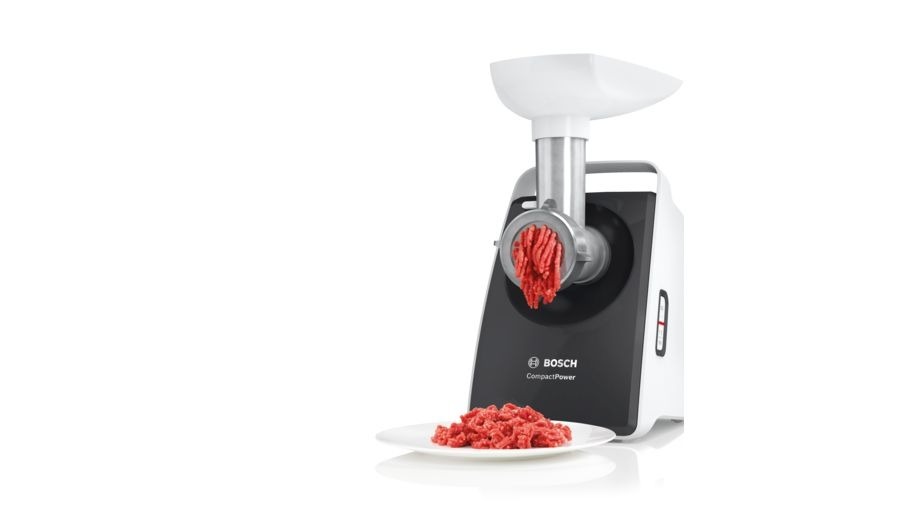 غسالة اطباق بوش سيريز 2 - SMS25AB00V ، مع مفرمة لحم  كومباكت باور، 1600 وات، اسود و ابيض - MFW3612A, اسود, 12, 5