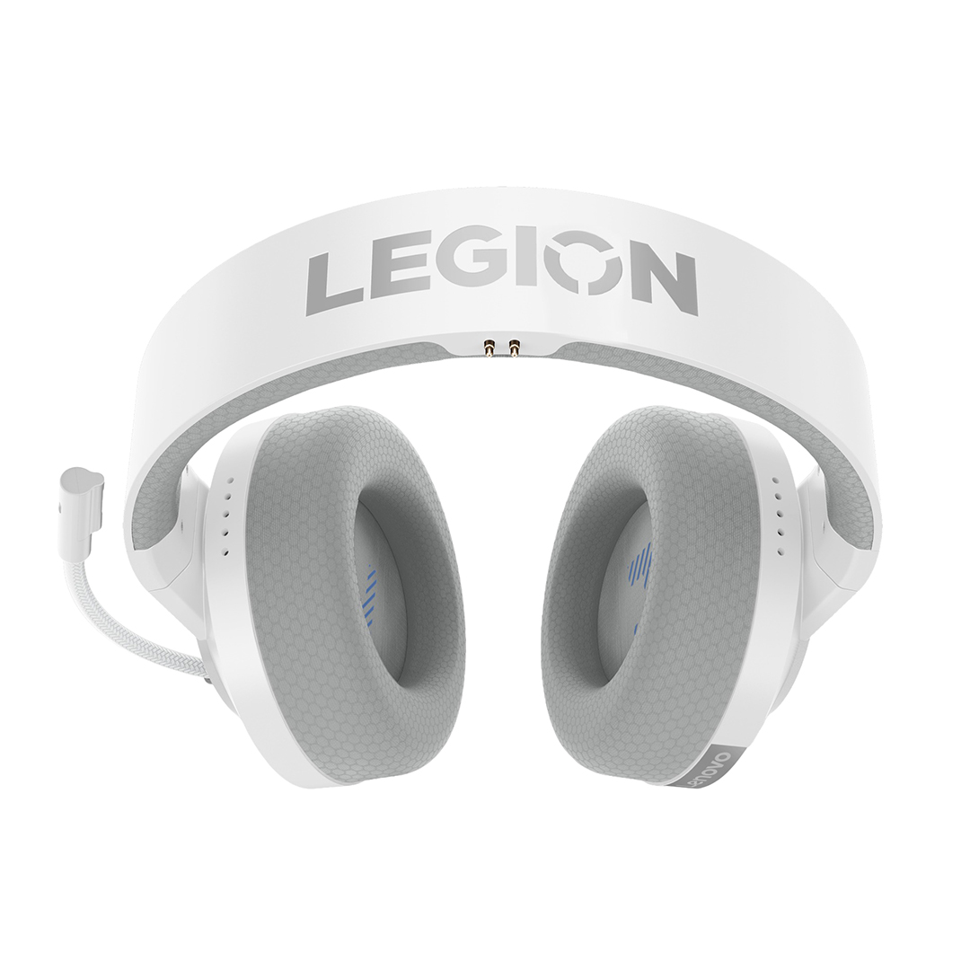 Lenovo Legion H600 Wired and Wireless Gaming Headset with Microphone , White Grey