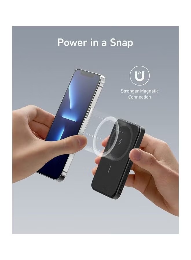 Anker 621 MagGo Power Bank , 5000 mAh 1 Ports , Black