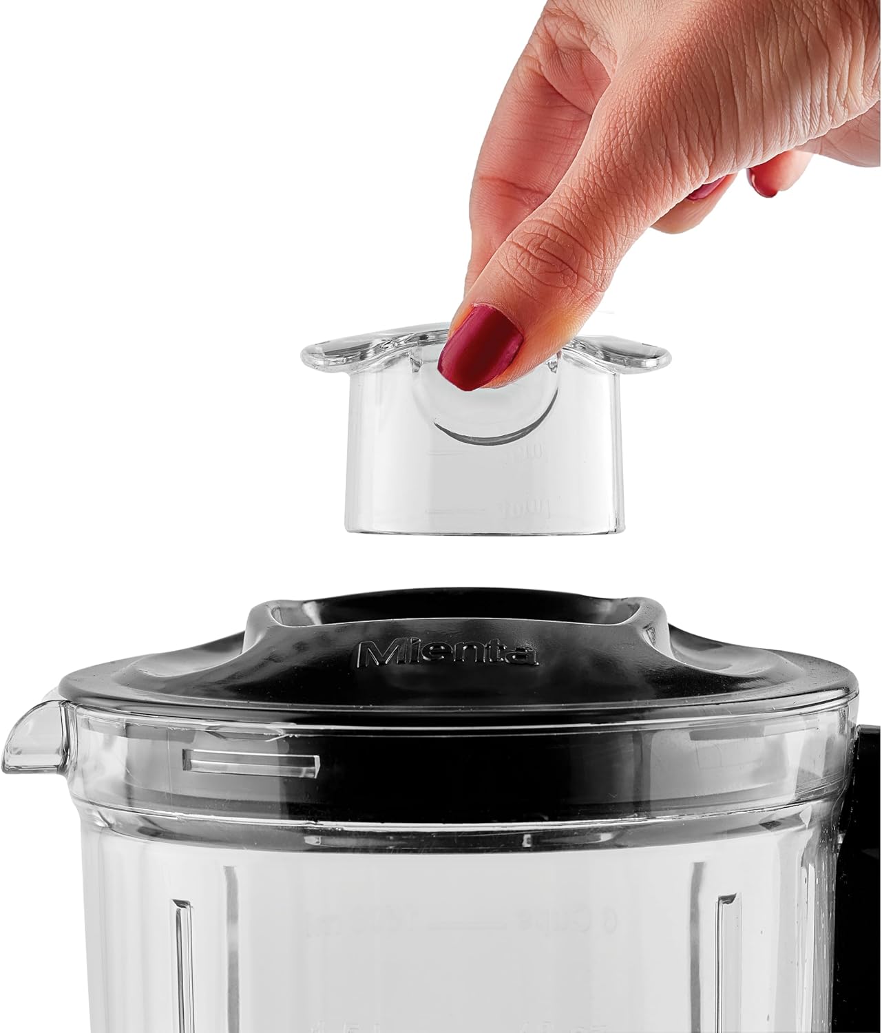 Mienta OPTIMIX Countertop Blender with 2 Grinders 1.75 Liter 700 Watt Black - BL1291G, with 3 Plastic Food Containers