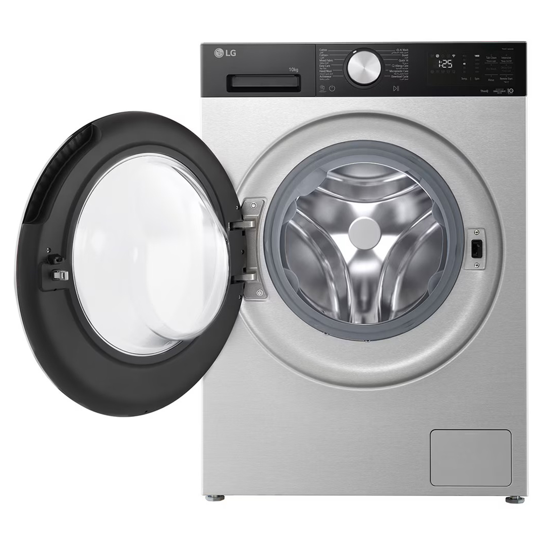 LG Inverter Front Load Washing Machine , 10 kg , Essence Silver - F4X5RYG23
