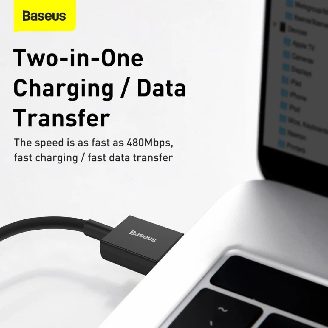 Baseus Lightning Charging Cable 2 Meter Black