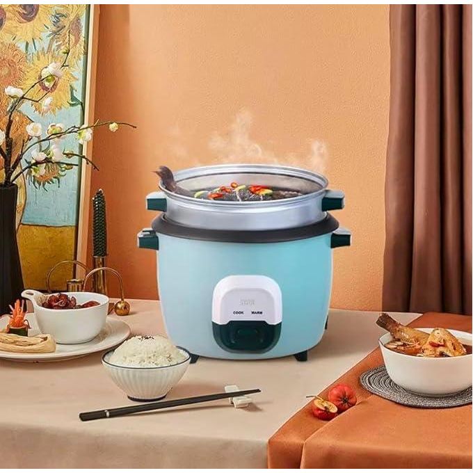 Winning Star Rice Cooker , 6 Liter 1000 Watt Mint Green - ST-9344