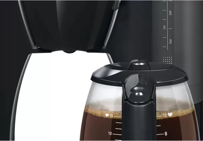 ماكينة قهوة بوش كومفورت لاين ، سعة 1.25 لتر ، 15 كوب ، 1200 وات ، اسود - TKA6A043