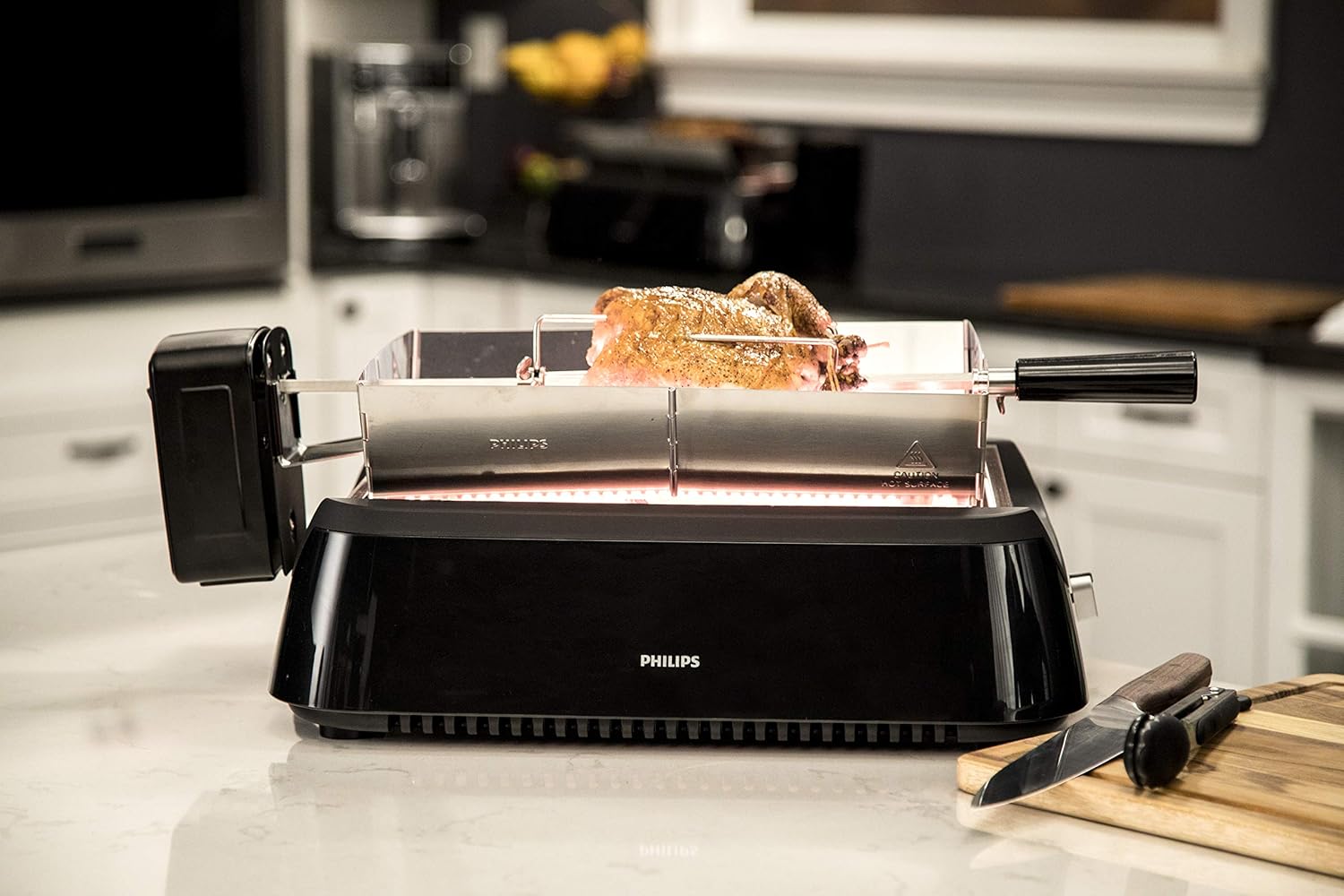 Philips Electric Grill , 1500 Watt , Black Stainless Steel - HD6971/00