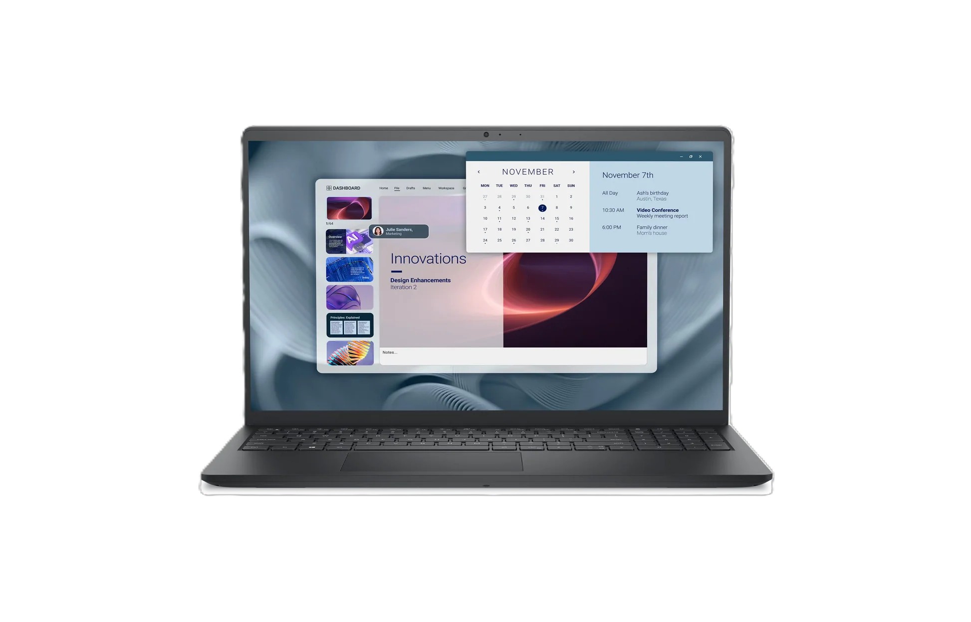 لاب توب ديل برو 15 اسنشيال - PV15250 ، معالج انتل كور i7-1355U 15.6 بوصة ، هارد 512 جيجا بايت SSD ، رام 8 جيجا بايت ، كارت شاشة انتل UHD جرافيكس ،فري دوس - اسود كربون