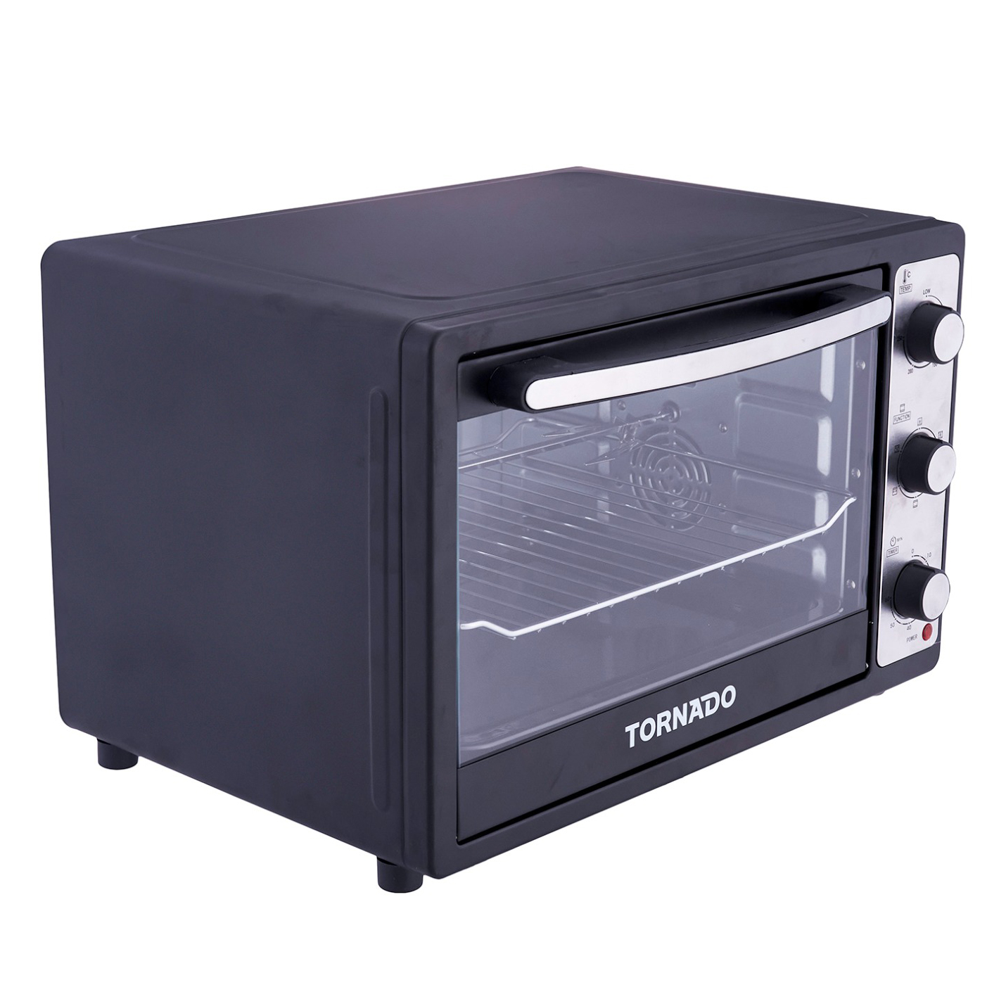 Tornado Oven with Grill , 48 Liter 1800 Watt , Black Silver - TEO-48DGE(K)