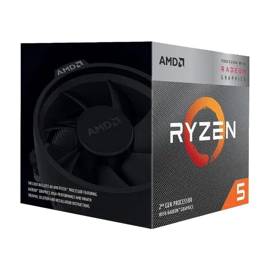ايه ام دي ايه ام دي رايزن 5 3400G مع راديون RX فيجا 11 جرافيكس معالج Up to 4.2GHz AMD AM4