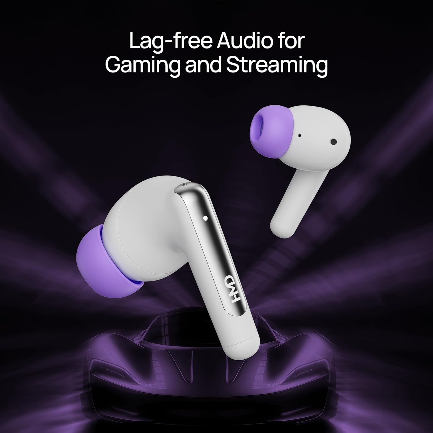 HMD DUB P60 Earbuds , with Active Noise Cancellation , White