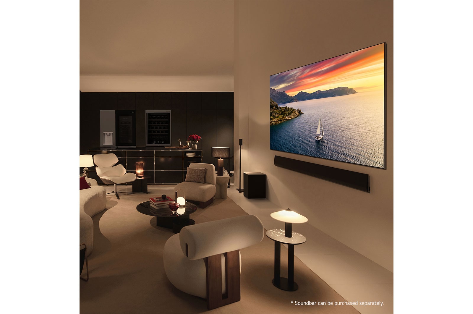 شاشة تلفزيون سمارت ال جي ، مقاس 83 بوصة ، OLED Evo ، دقة 4K UHD ، بريسيفر داخلي