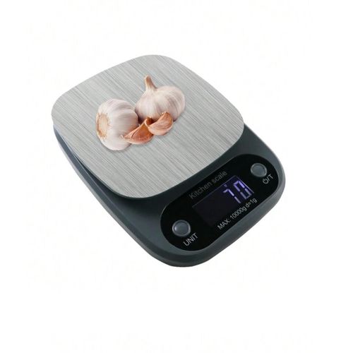 Generic Stainless Steel Digital Kitchen Scale , 10 Kilogram Black