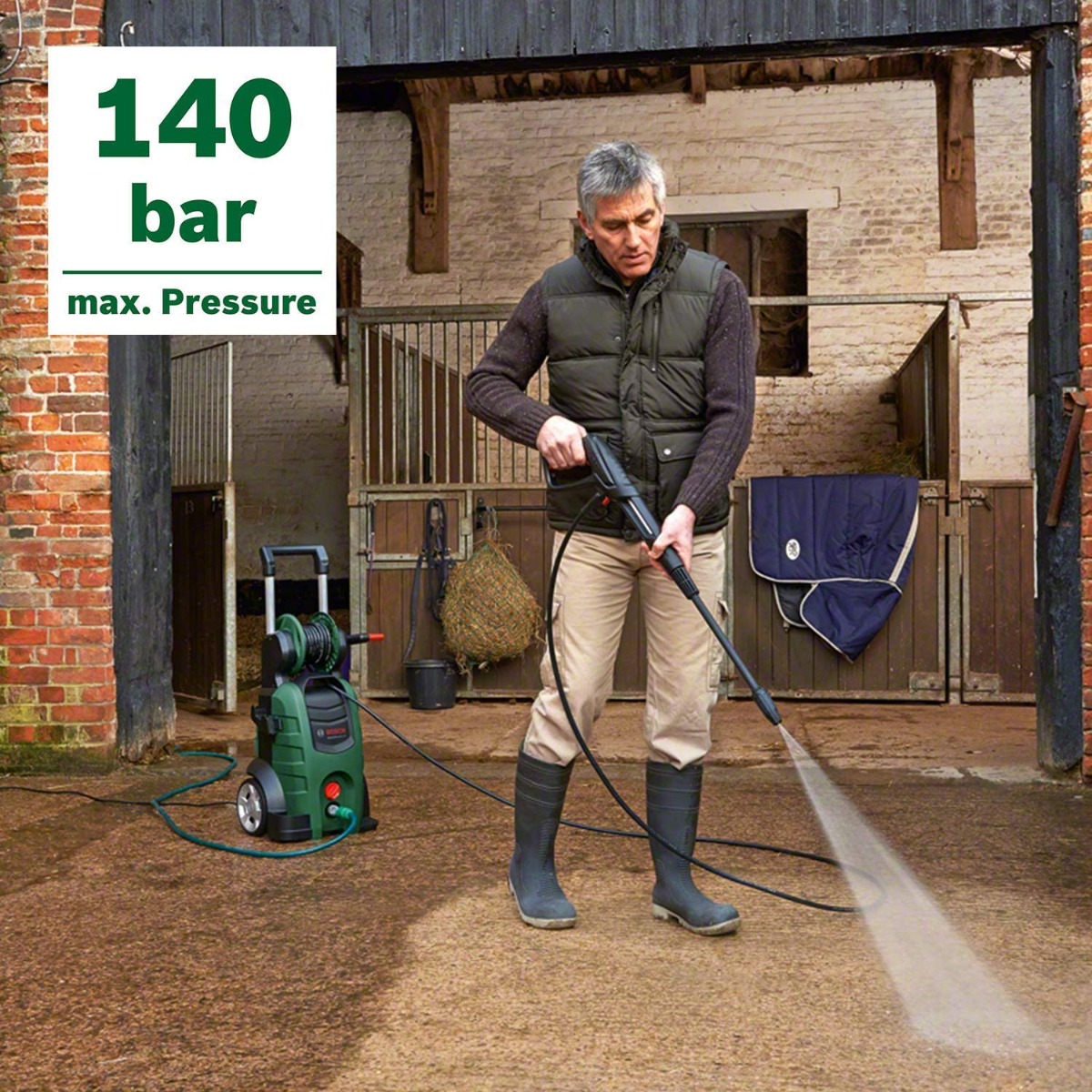 Bosch High Pressure Washer , Green Black - 06008A7D00