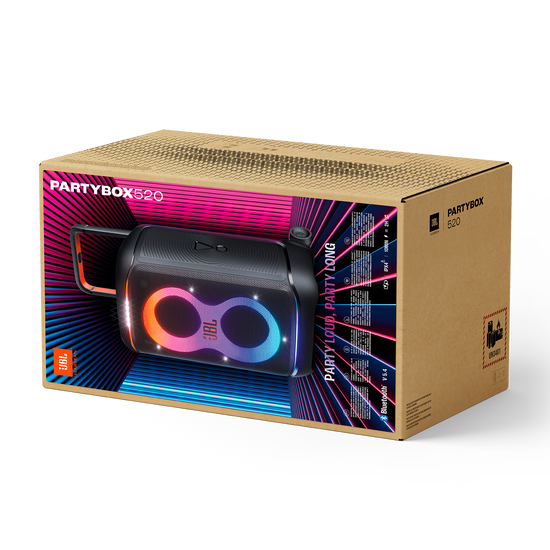 Jbl PartyBox 520 Portable Bluetooth Speaker , Black