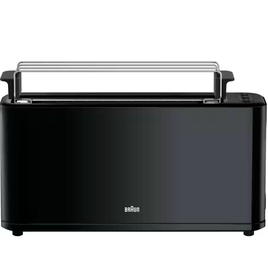 Braun PurEase Toaster , 2 Slices 1000 Watt Black - HT 3110