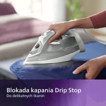Philips Steam Iron , 2400 Watt , White Grey - DST5010-10