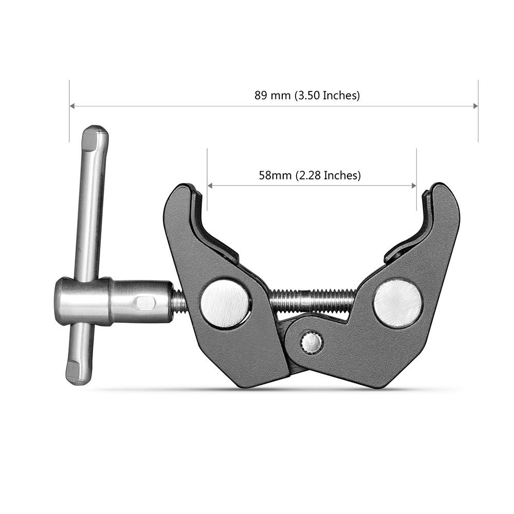 Smallrig Super Clamp with Threads Gray - 2058