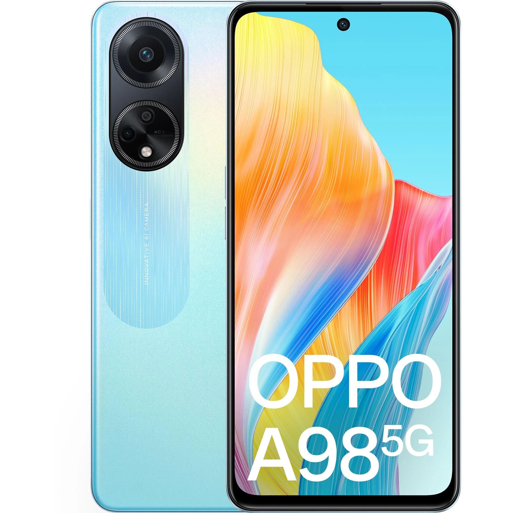 اوبو A98 ، سعة 256 جيجا بايت ، رام 8 جيجا بايت ، شبكة 5G ، شريحتين - ازرق دريمي