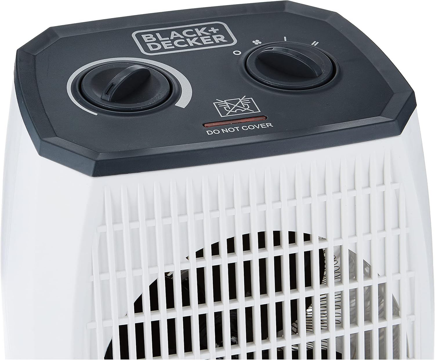 Black + Decker Electric Fan Heater , 2000 Watt Black White - HX310