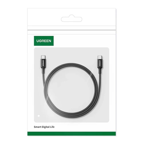 كابل شحن Type C يوجرين ، طول 1 متر ، اسود - US557