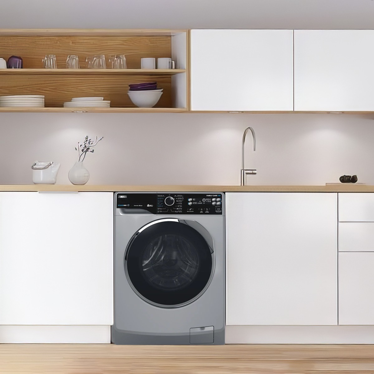 Zanussi ZWF7221SL7 Inverter Front Load Washing Machine , 7 kg , Silver