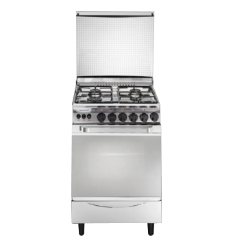 بوتاجاز غاز يونيفرسال نيو كلاسيك ، عدد 4 شعلة ، فضي - 4508NC- G